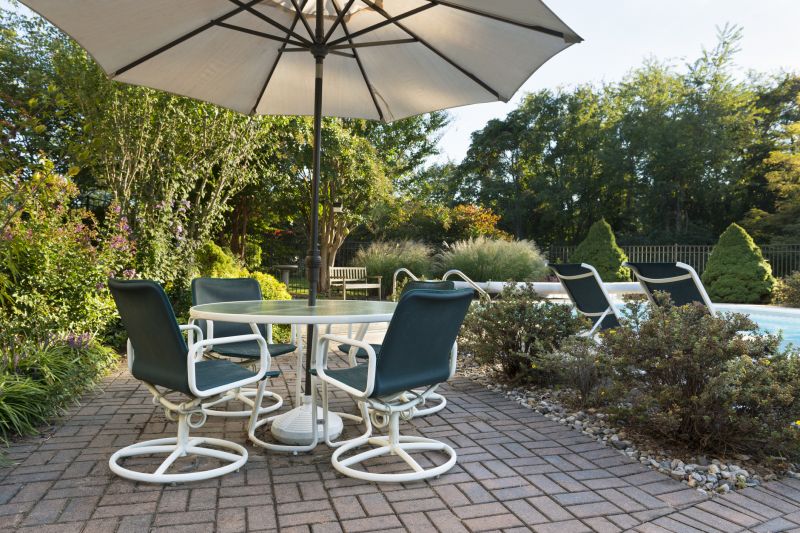Paver Patio with Outdoor Furniture